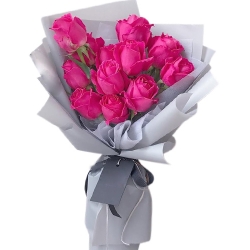 Send Valentines pink color roses to Philippines