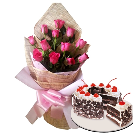 send flower bouquet with cake to manila, send cake to manila philippines