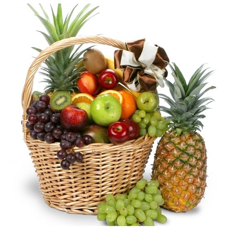 Basket of Fresh Fruits Send to Manila Philippines
